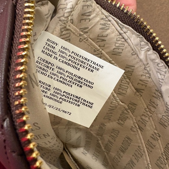 Steve Madden Quilted Brown Clutch - Picture 10 of 10